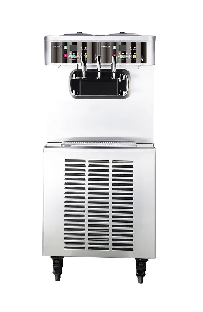 Maquina de Helado Suave & Frozen Yogurt de 3 Boquillas de piso - S520F