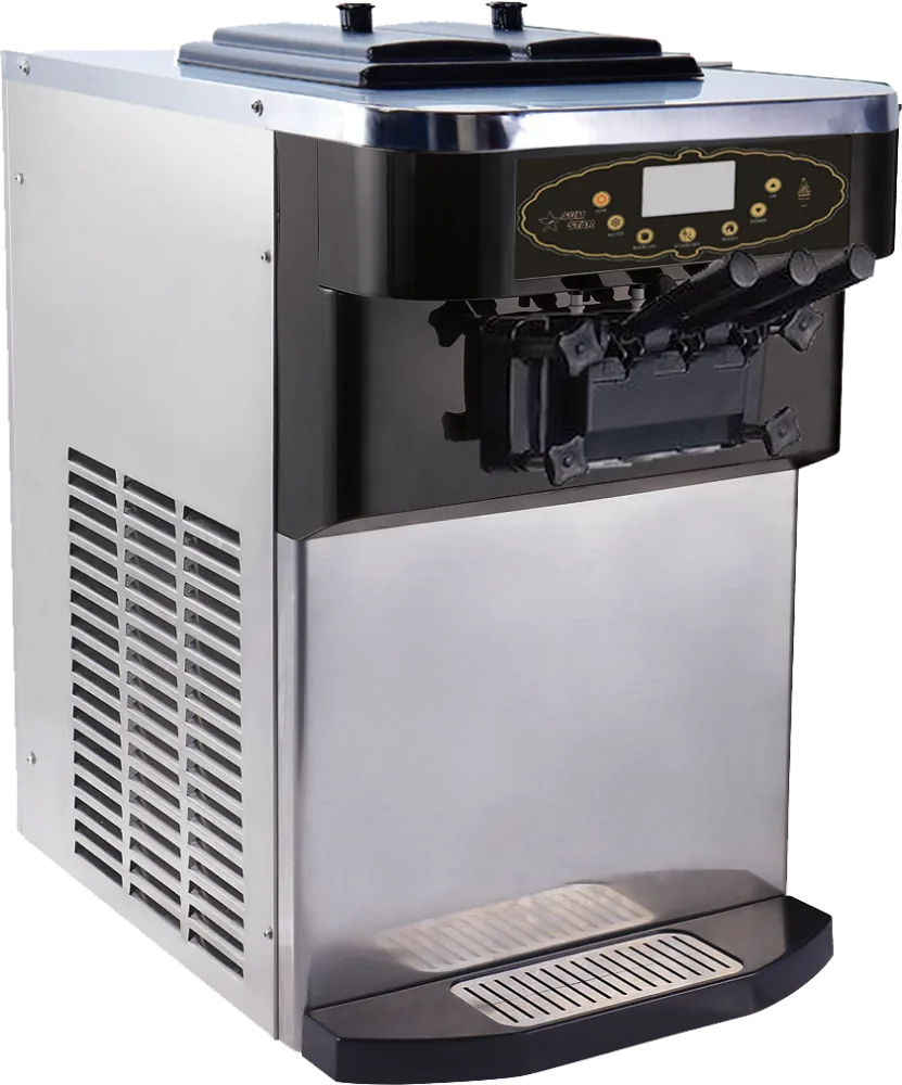 Maquina de Helado Suave & Frozen Yogurt de 3 Boquillas de mostrador - S630C