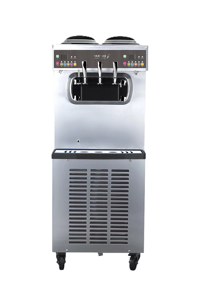 Maquina de Helado Suave & Frozen Yogurt de 3 Boquillas de piso - S970F