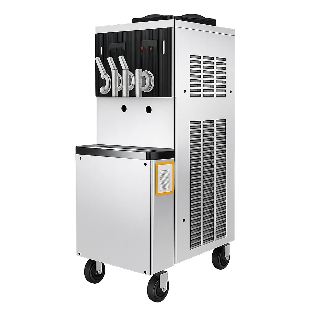 Maquina de Helado Suave & Frozen Yogurt de 3 Boquillas de piso - S970T